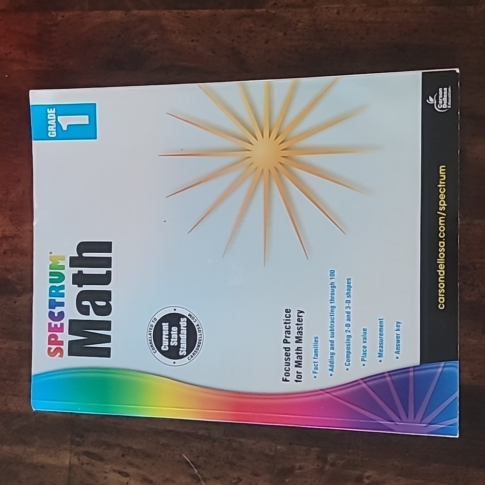 Book Spectrum Math 1 grade